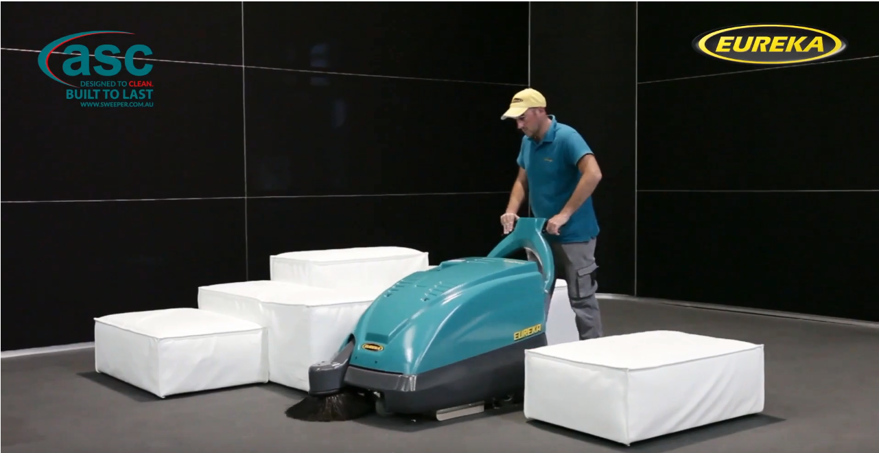 Carpet Cleaning With Push Sweeper