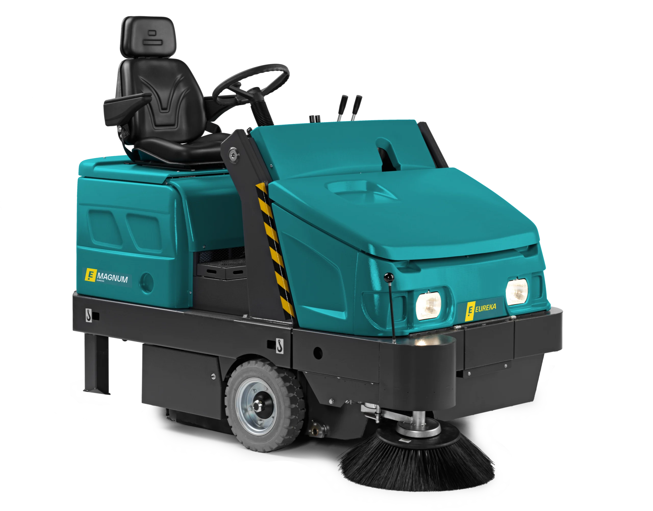 ASC Eureka M6 high dump ride on sweeper